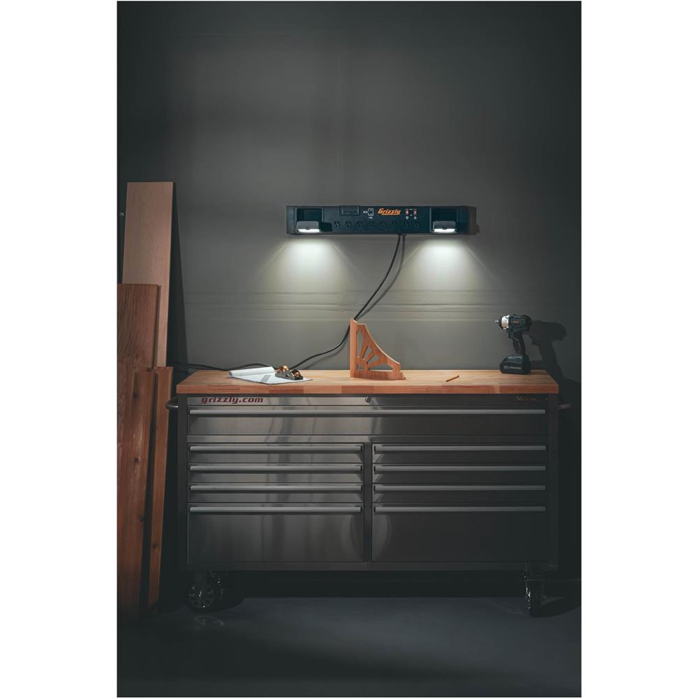 Grizzly T33678 - 1000 Lumen Workbench Light Charging Station
