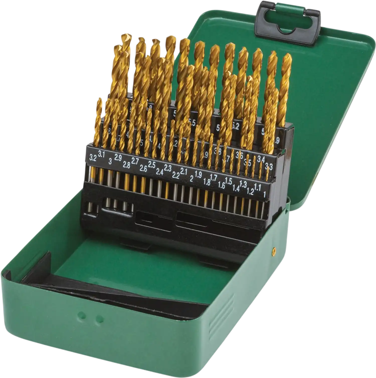 Grizzly T33686 Drill Bit Set PRO M2 HSS Metric TiN-Coated 51 Pc New