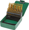 Grizzly PRO T33686 - M2 HSS Metric TiN-Coated Drill Bit Set, 51 Pc.