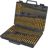 Grizzly T33688 - HSS Titanium 135 Degree Drill Bit Set, 115 Pc.