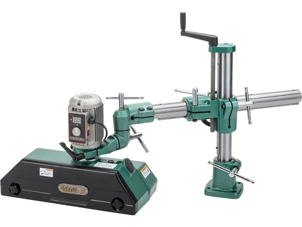 Grizzly T33925 - 1 HP Variable-Speed 4-Roller Power Feeder, Single-Phase