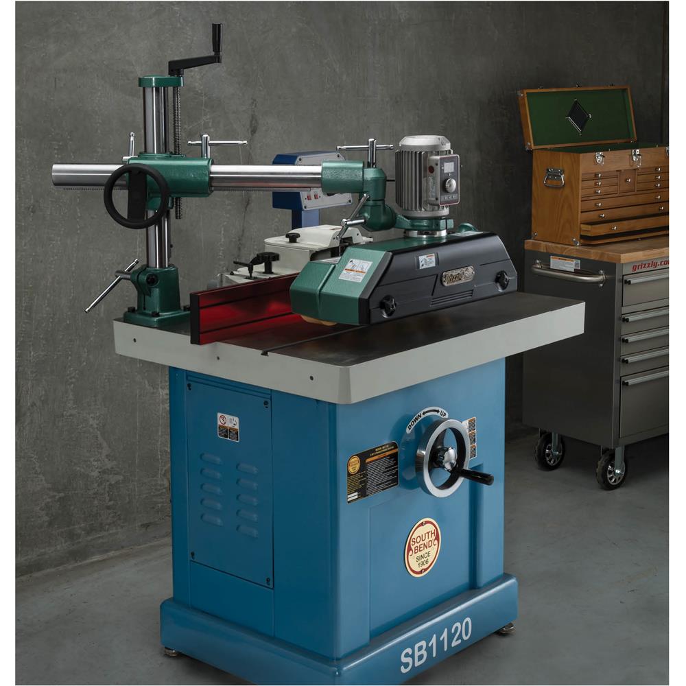 Grizzly T33925 - 1 HP Variable-Speed 4-Roller Power Feeder, Single-Phase