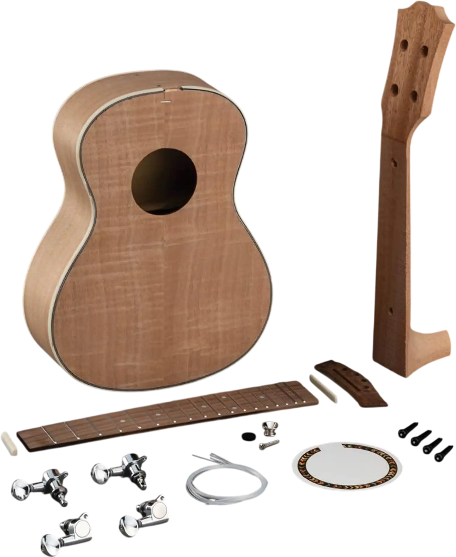 Grizzly T33951 Instrument Kit Fiddleback Maple Ukulele Kit New