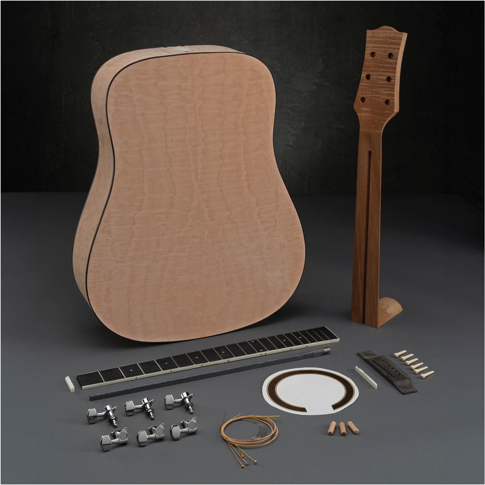 Grizzly T33952 - Quilted Maple Acoustic Guitar Kit