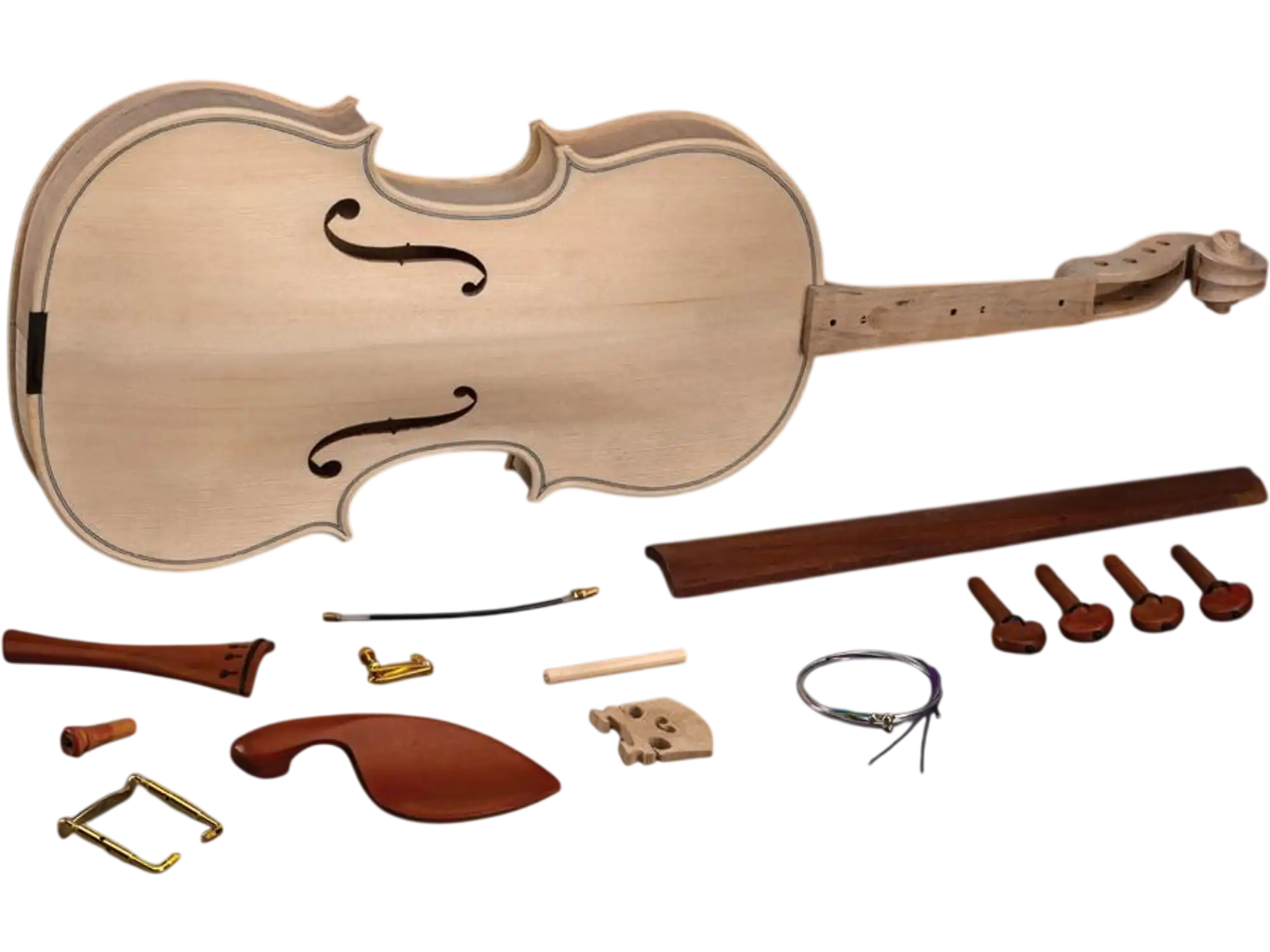Grizzly T33957 Instrument Kit Solid Fiddleback Maple Spruce Front Violin Kit New