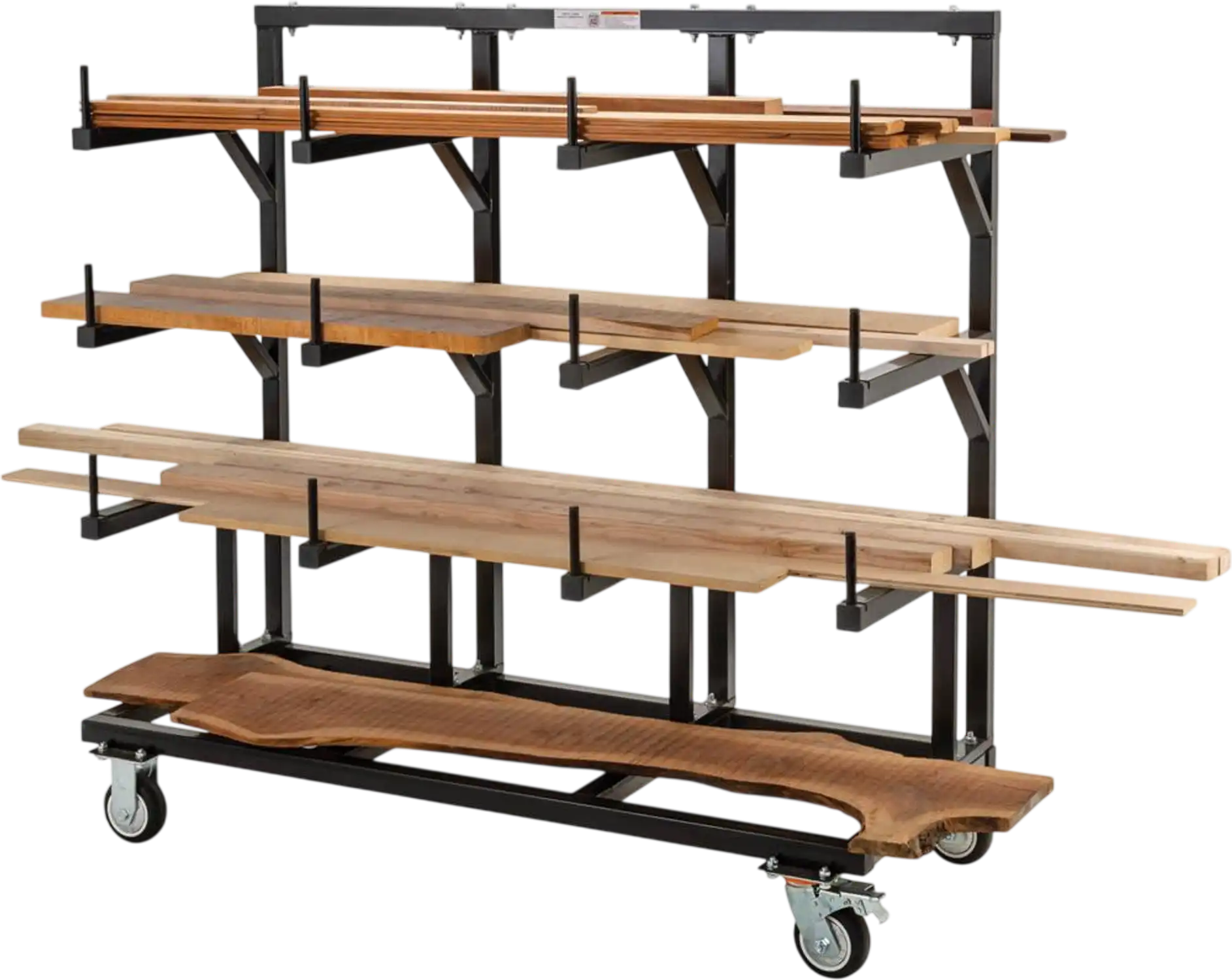 Grizzly T34006 Mobile Lumber Rack Cart Dolly New