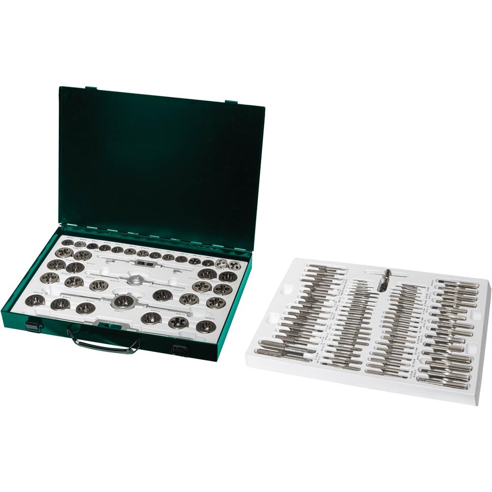 Grizzly Precision T34070 - 110-Pc. Metric M2 HSS Tap & Die Set