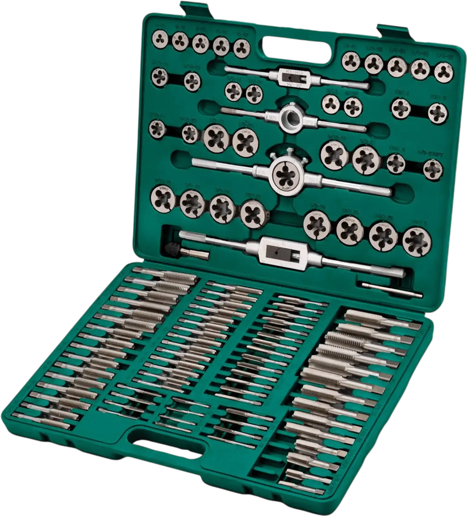 Grizzly T34080 Tap & Die Set 110-Pc SAE/Metric Combination New