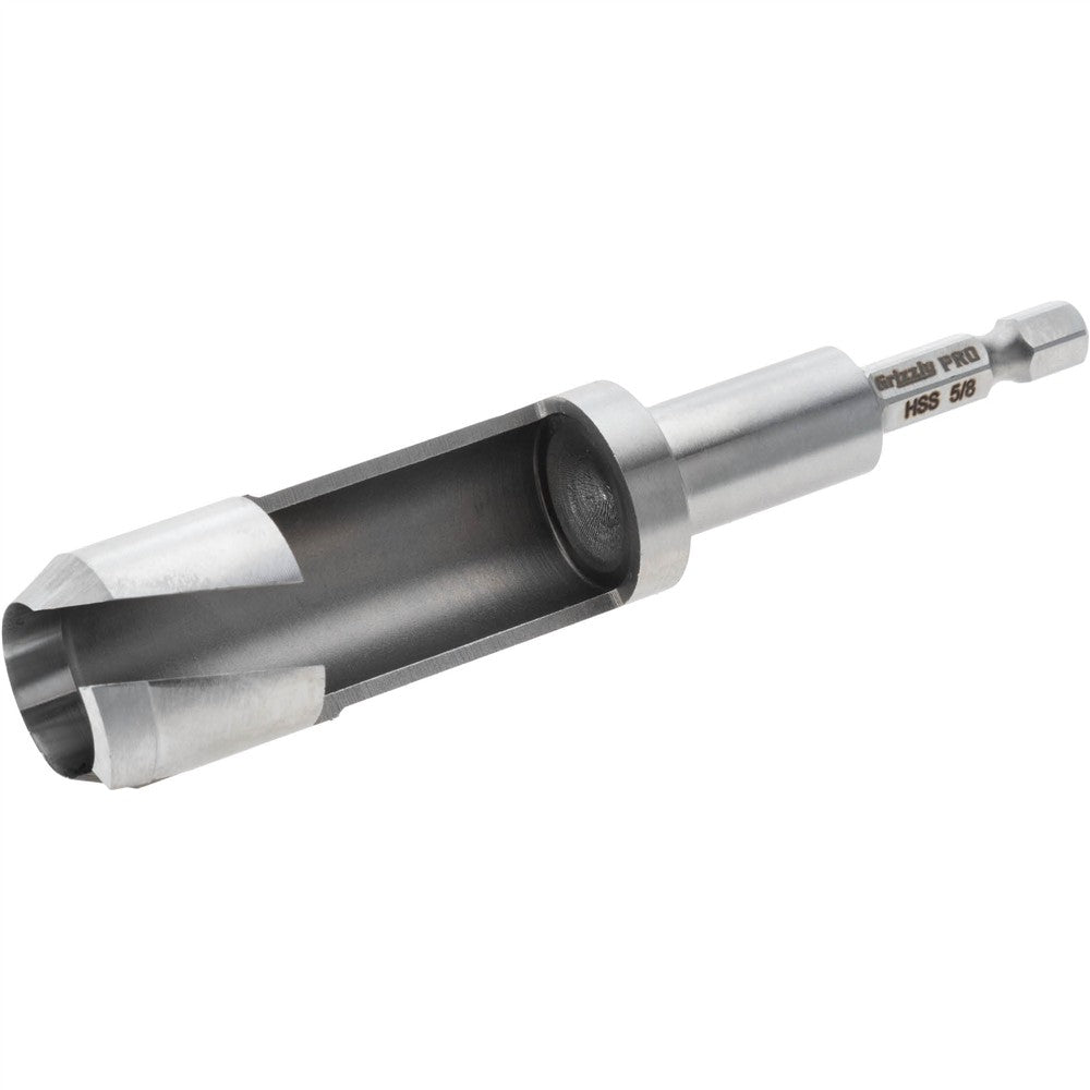 Grizzly PRO T34124 - 6 Pc. HSS Quick-Release Hex Shank Tenon Cutter Set