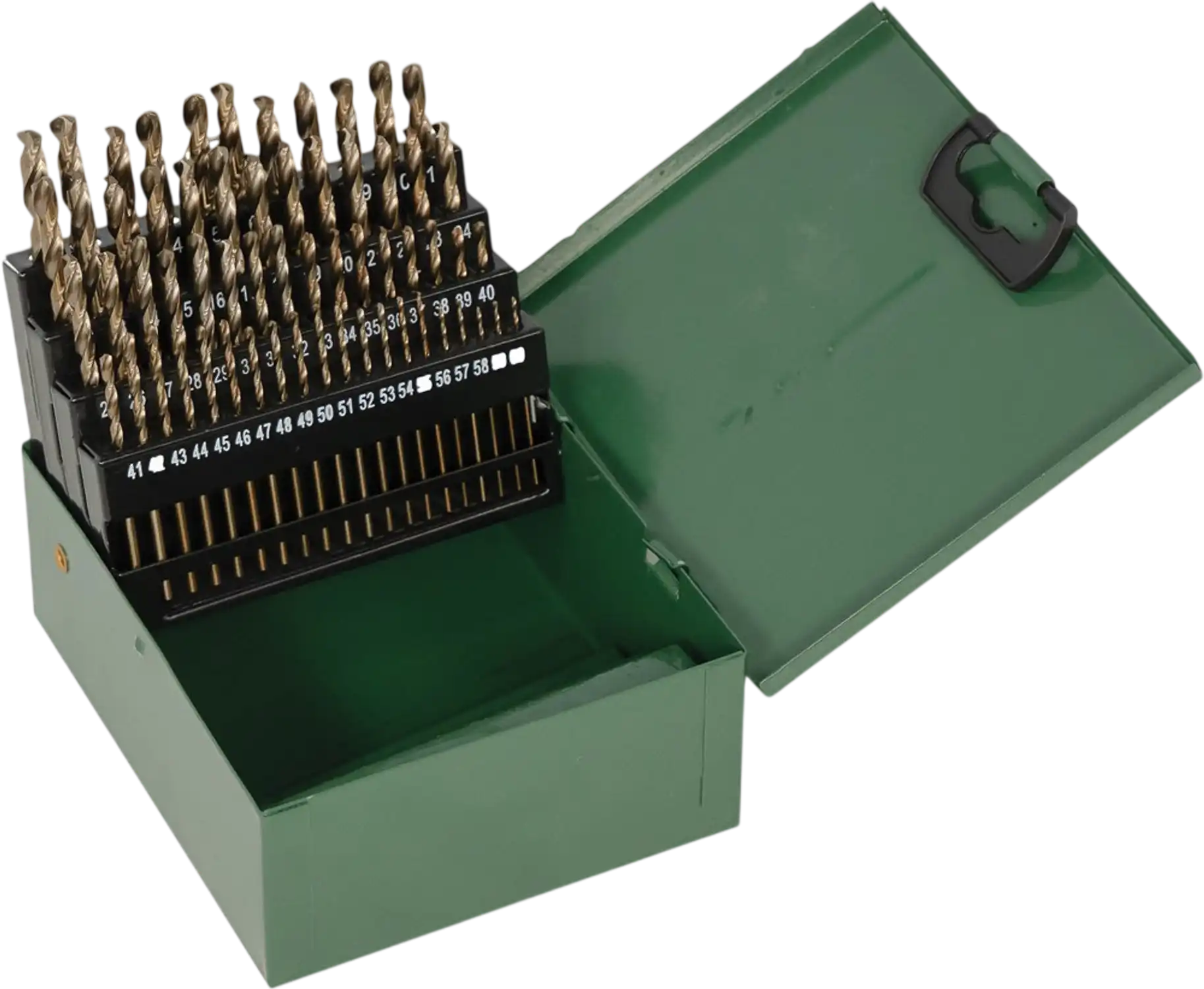 Grizzly T34127 Drill Bits PRO 60-Pc M35 HSS Cobalt Numbered 1-60 Drill Bit Set New