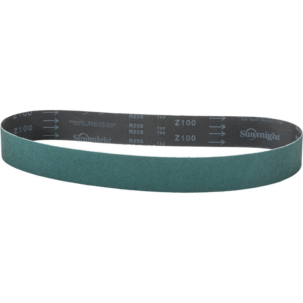 Grizzly T34166 - 2" X 42" Zirconia Abrasive Belt 100 Grit, 10 Pk.