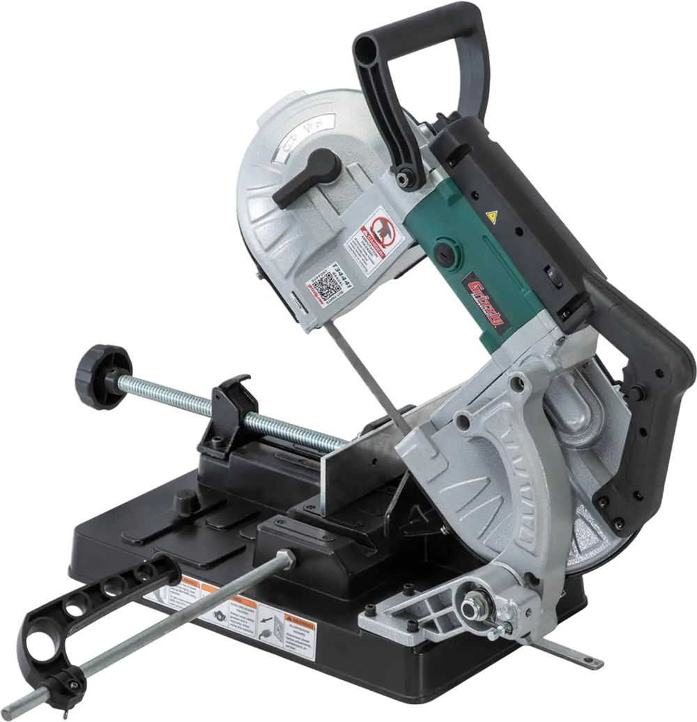 Grizzly T34441 - 4-1/2" Portable Metal-Cutting Bandsaw with Stand