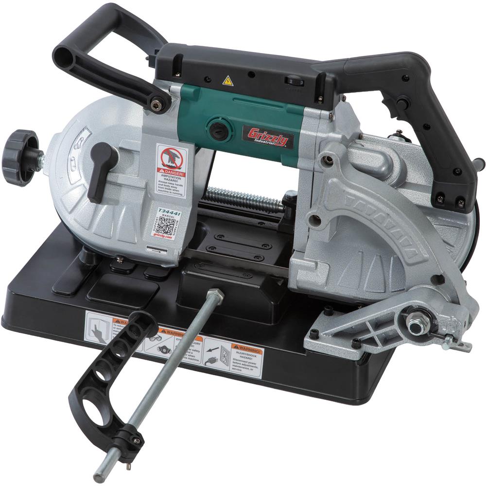 Grizzly T34441 - 4-1/2" Portable Metal-Cutting Bandsaw with Stand