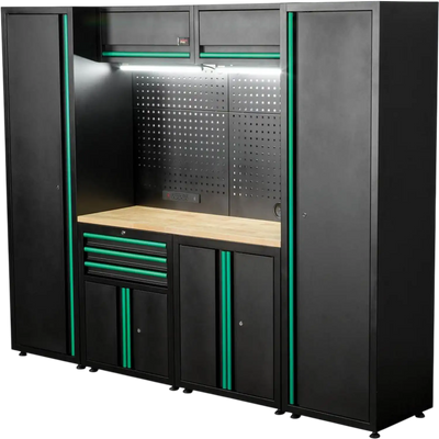 Grizzly T34535 Tool Box PRO 6-Pc 3-Drawer 6-Cabinet Modular Cabinet Set New