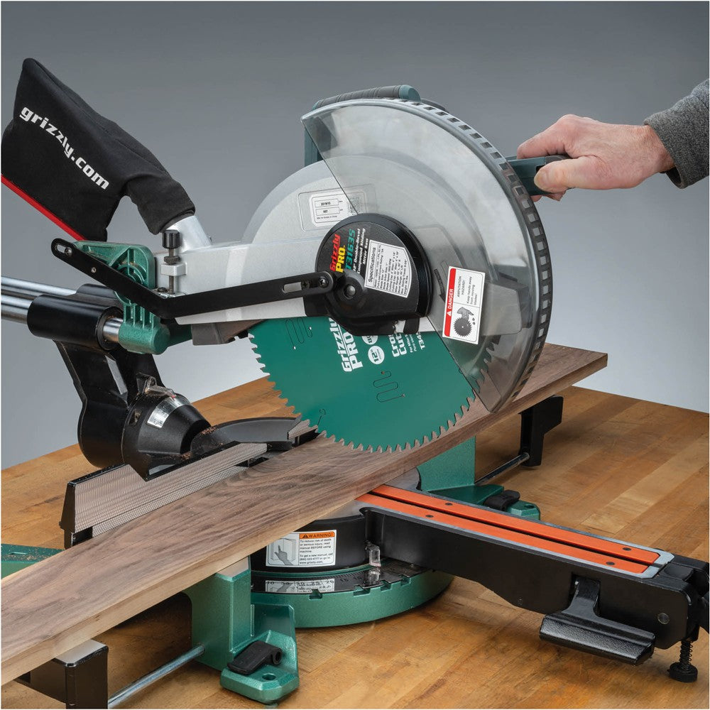 Grizzly PRO T34548 - 12" x 1" 80T ATB Crosscut Saw Blade