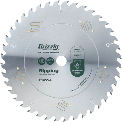 Grizzly T34554 Circular Saw Blade 12