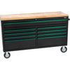 Grizzly PRO T34621 - 61" 9-Drawer Tool Cabinet w/ Outlets