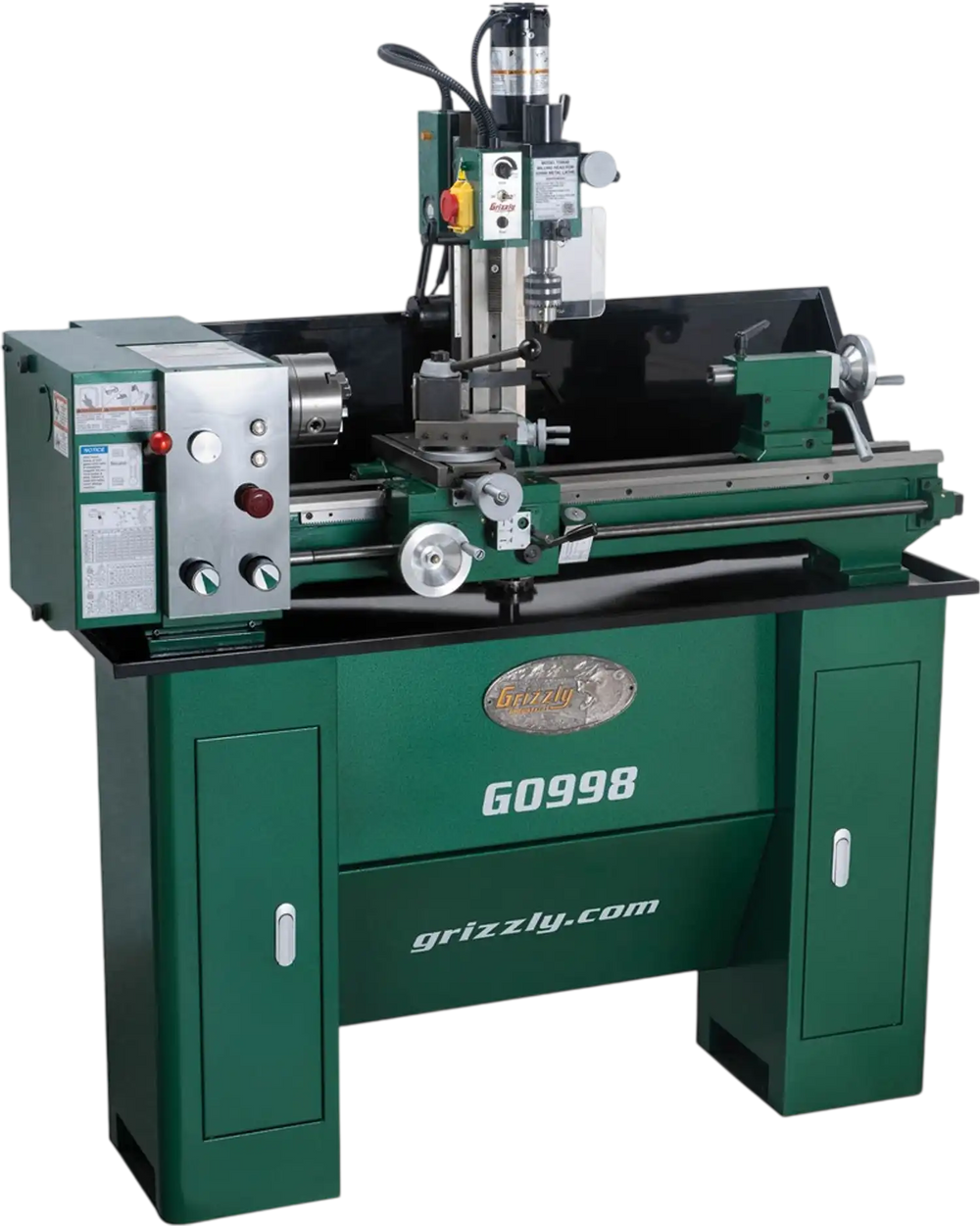 Grizzly T34744 - 10" x 30" Variable-Speed Combination Lathe/Mill