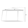 10 x 10 feet outdoor wedding canopy tent with waterproof polyethylene and powder-coated steel frame for backyard events.