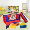 Colorful 8-piece foam playset for toddlers, featuring various shapes for climbing, crawling, and creative play.