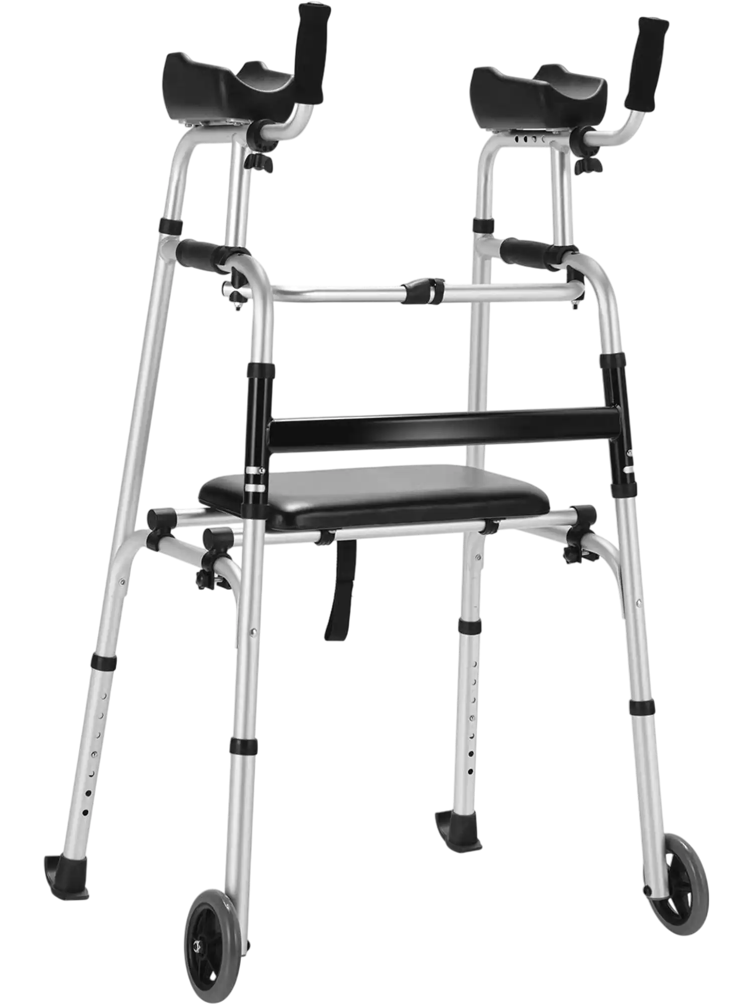 Costway Height Adjustable Rollator Walker Seat Armrest Pad 26410935 New
