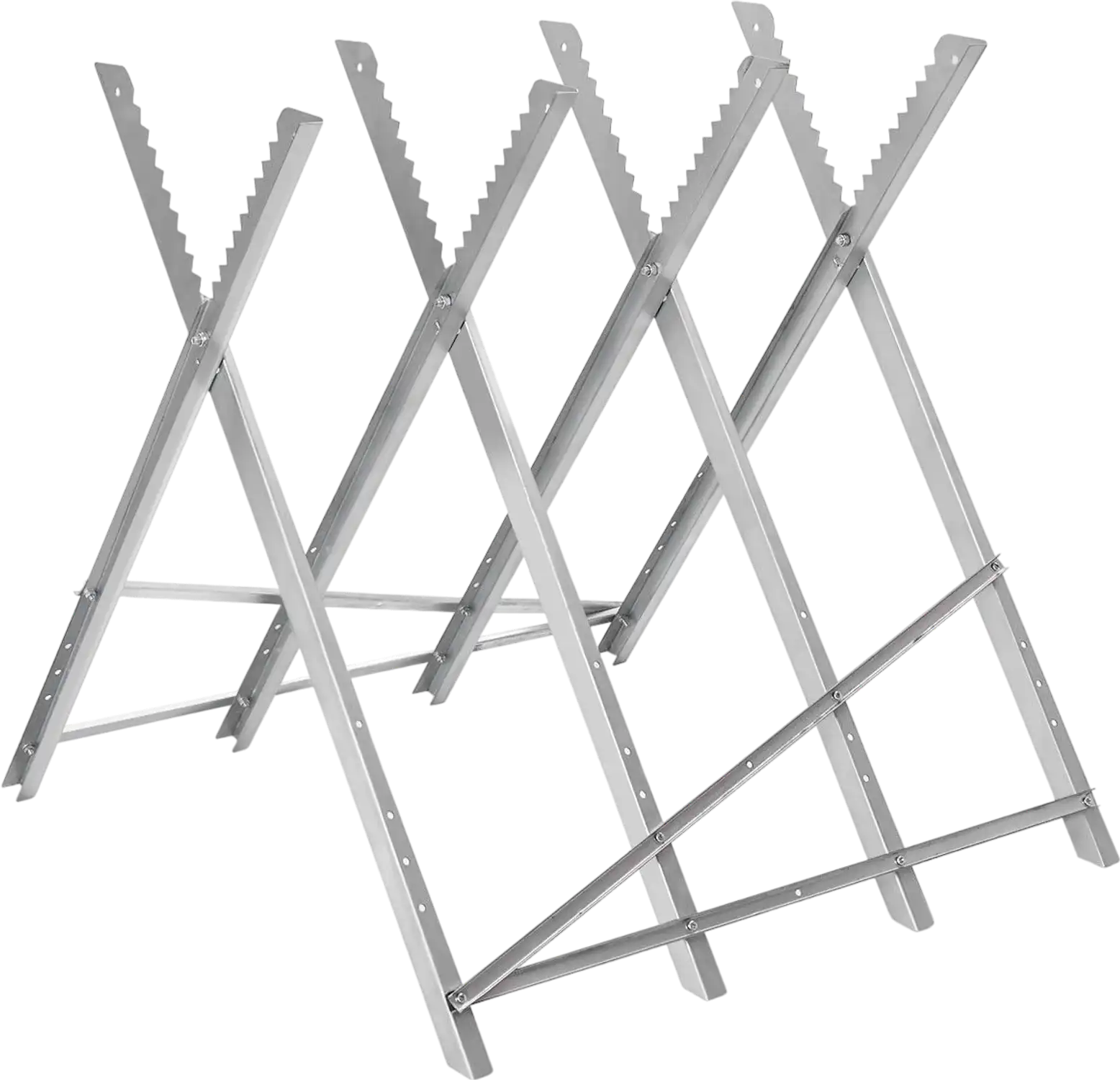 Costway Heavy Duty Portable Foldable Steel Sawhorse 220 lbs 48713265 New