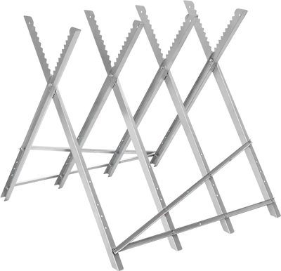 Costway Heavy Duty Portable Foldable Steel Sawhorse 220 lbs 48713265 New
