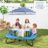 Toddler outdoor activity table with adjustable umbrella, seating up to 8 kids, perfect for playtime in backyards or.