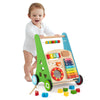 Toddler push walker activity center toy with colorful games, smooth handle, and rubber wheels for safe play and.