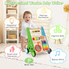 Toddler push walker activity center toy with ergonomic design, smooth handle, and multiple built-in games for skill.