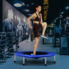 38 Inch Mini Folding Trampoline Portable Leisure Fitness Backboard-Blue - Gallery View 1 of 11