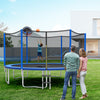 12/14/15/16 Feet Outdoor Recreational Trampoline with Enclosure Net-12 ft - Gallery View 1 of 8