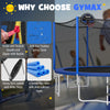 12-foot outdoor trampoline featuring a safety enclosure net, padded poles, and a sturdy basketball hoop for.