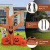 8-foot Halloween inflatable dead tree with LED lights, pumpkins, and accessories for outdoor spooky decorations.