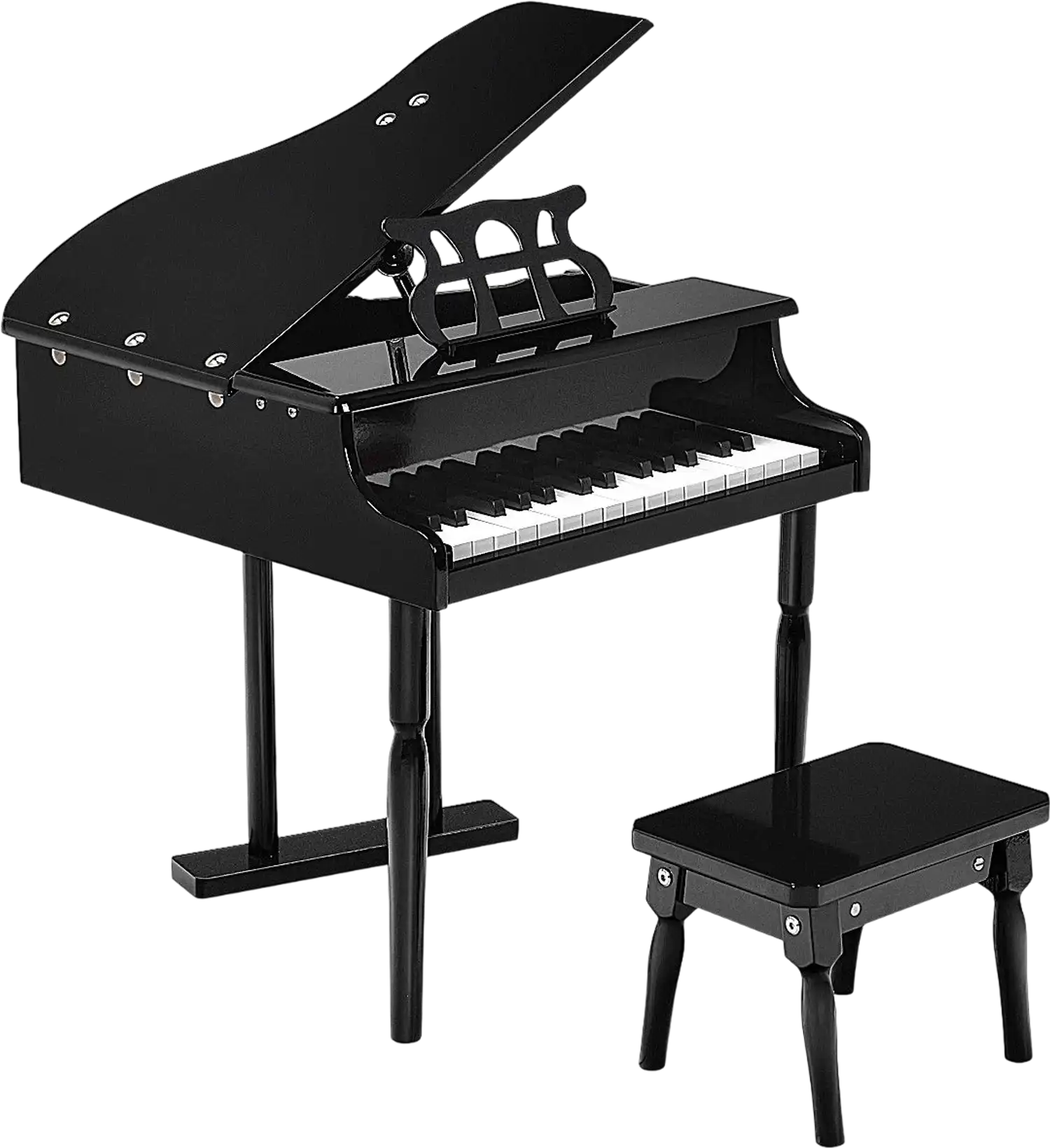Costway 30-Key Kids Piano Keyboard Toy w/ Bench Lid Music Rack 09831724 New