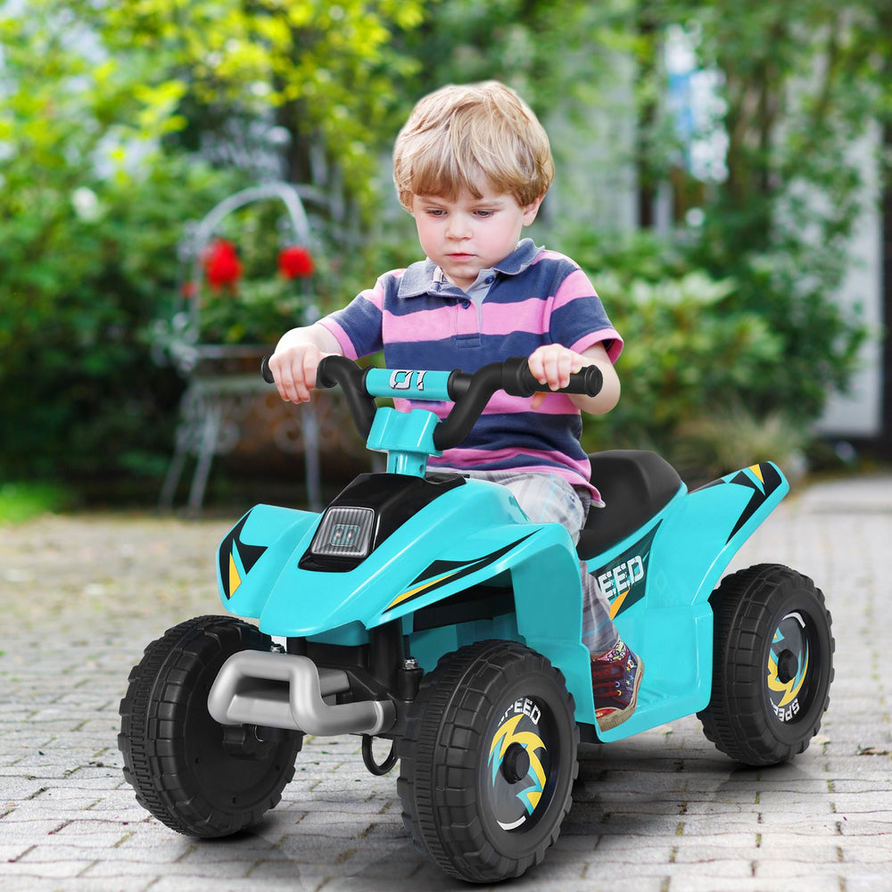 6V Kids Electric ATV 4 Wheels Ride-On Toy -Blue - Gallery View 1 of 11
