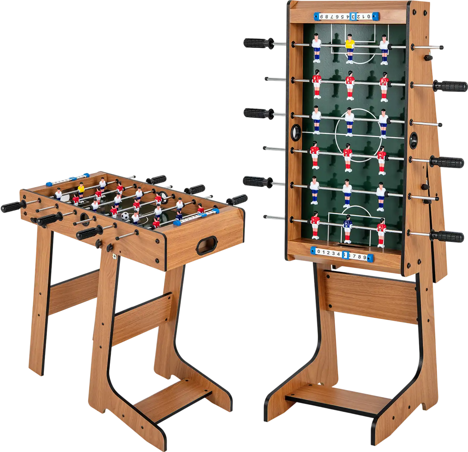 Costway Space Saving Foosball Table Durable Handle 2 Footballs 50724683 New