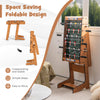 Foldable space-saving table football with durable handle, includes scoreboard and two footballs for easy storage and.
