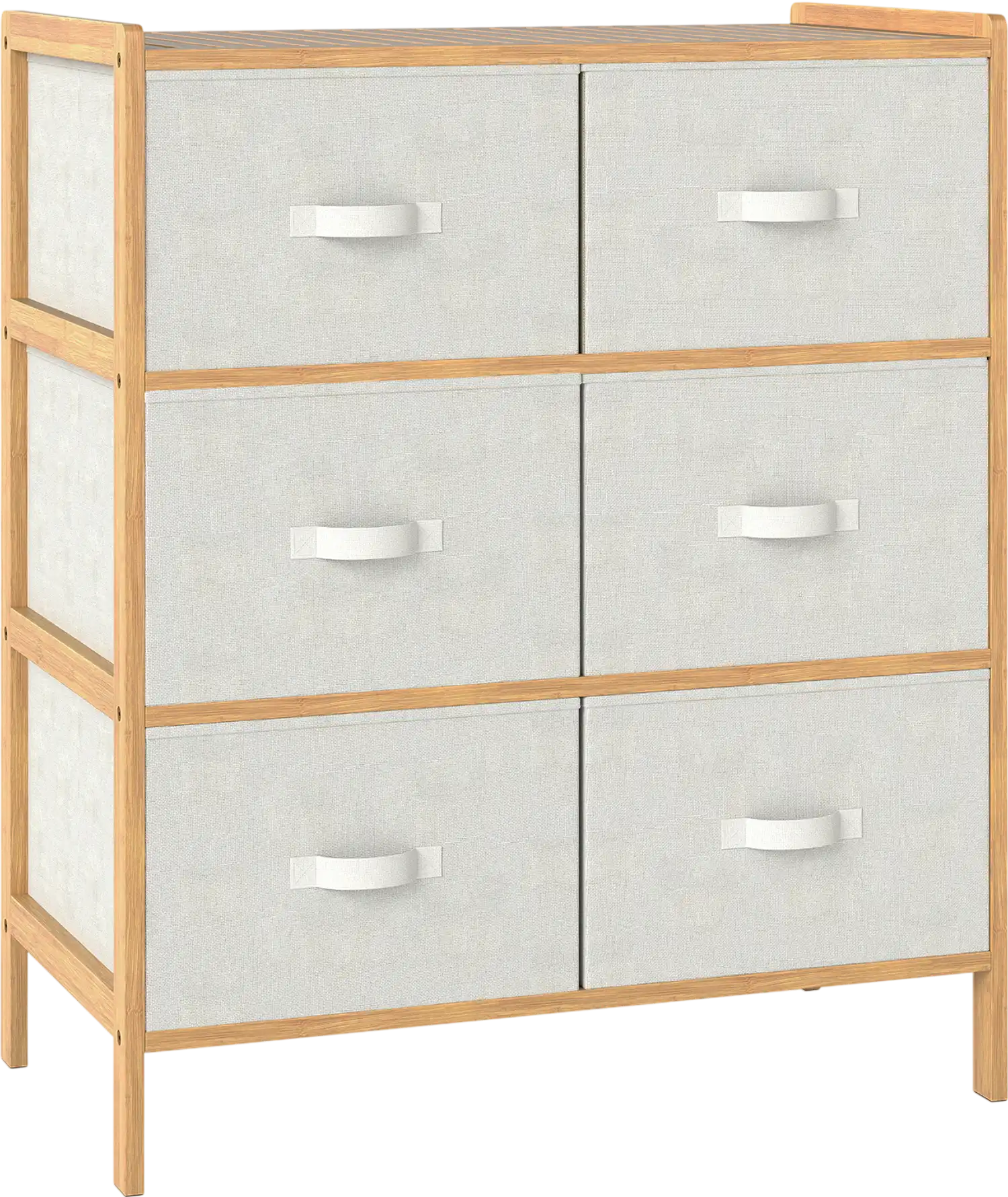 Costway 6-Drawer Fabric Dresser Bedroom Living Room Storage 20033320 New