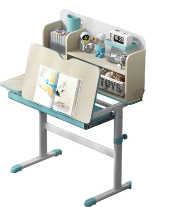 Costway Kids Study Desk & Wooden Cabinet Room Bundle 82908889 New