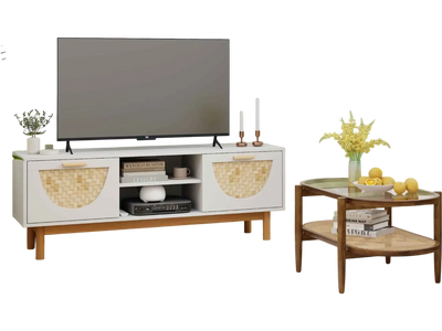 Costway Modern Living Room Furniture Set TV Stand Sofa Coffee Table Side Table 46512675 New