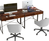 Versatile Home Office Desk and Storage Cabinet Bundle