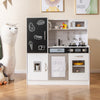 Pretend Play Kitchen with Utensils for Kids Aged 3+-Silver - Gallery View 1 of 11