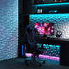 3D wall panels in white PVC, lightweight and waterproof, ideal for DIY interior decoration in various spaces.