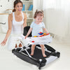 6 in 1 Foldable Baby Walker with Adjustable Height-Black - Gallery View 1 of 10