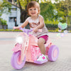 6V Kids Electric Ride on Motorcycle with Bubble Maker and Music-Pink and Purple - Gallery View 1 of 10
