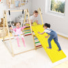 4-in-1 Indoor Jungle Gym with Baby Swing and Climbing Ramp-Multicolor - Gallery View 1 of 11