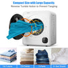 Multi-functional 1700W tumble dryer showing compact design and large capacity, ideal for various laundry needs.
