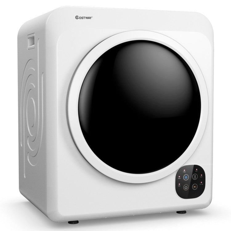 Electric tumble dryer with simple controls, 1700W power, and clear indicators for easy laundry drying.