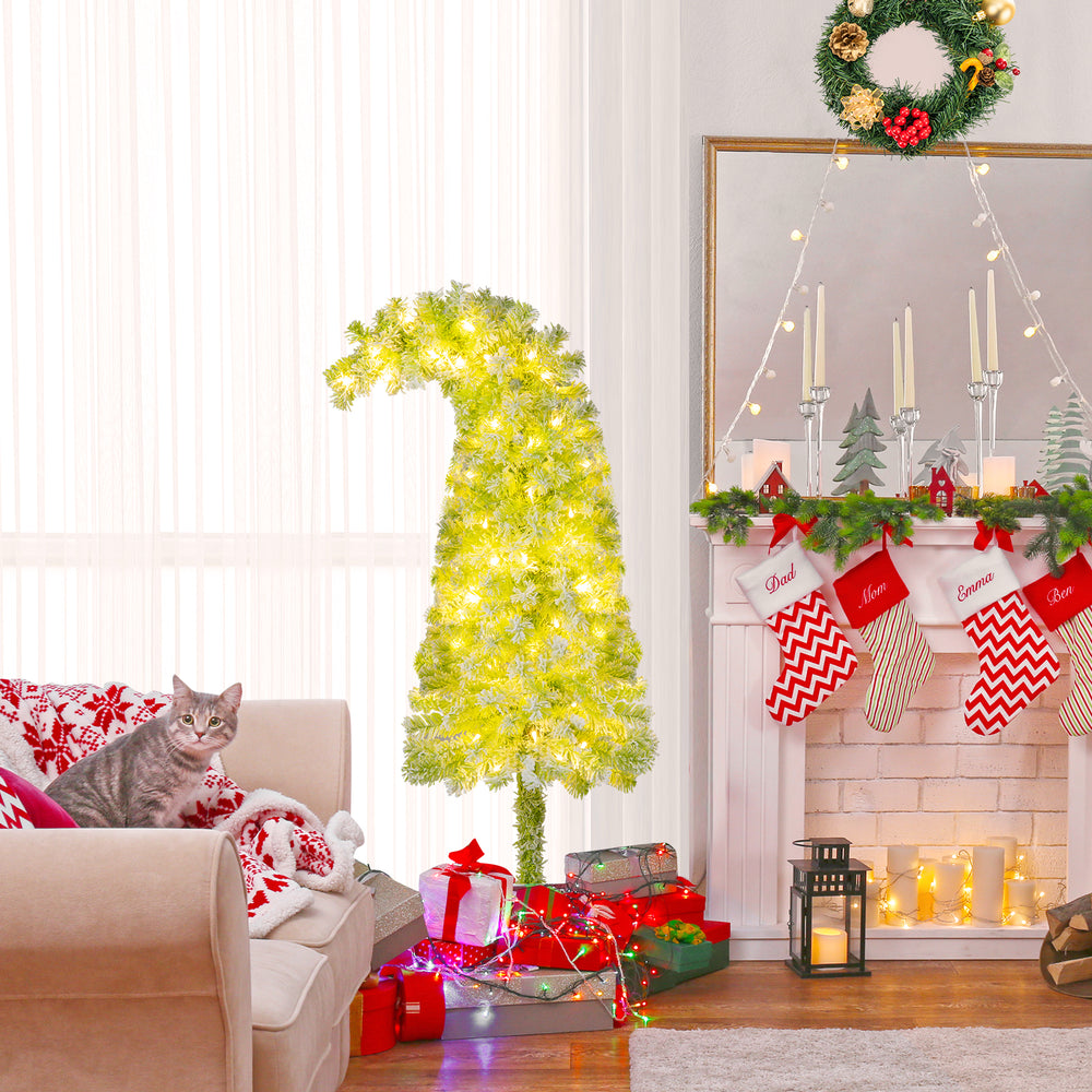 5/6/7 FT Whimsical Christmas Tree with Bendable Top and 216/290/366 Branch-5 FT - Gallery View 1 of 11